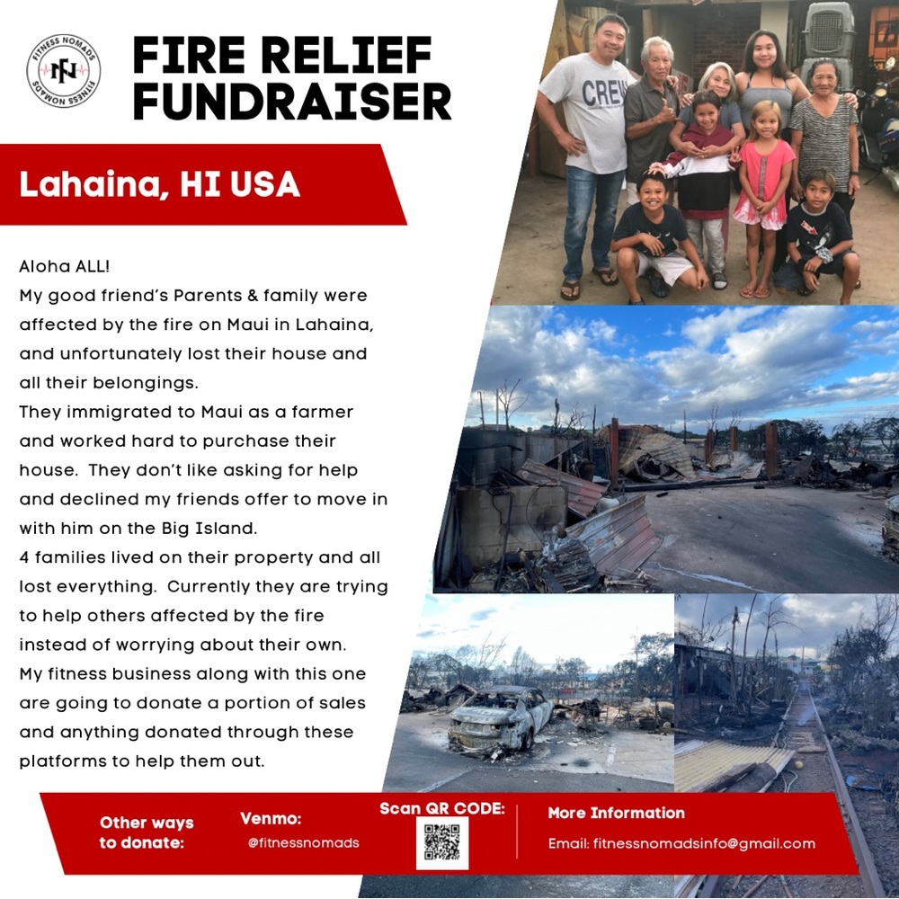 Donations for Topinio Families and Neighbors in Lahaina, MAUI. *poster details